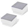2 db LED f&ouml;ldbe &eacute;p&iacute;thető izz&oacute; / k&uuml;lt&eacute;ri l&aacute;mpa 100 x 100 x 68 mm