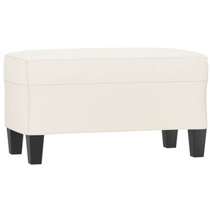 vidaXL kr&eacute;msz&iacute;nű műbőr pad 70 x 35 x 41 cm