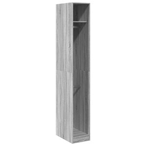 vidaXL sz&uuml;rke sonoma sz&iacute;nű szerelt fa ruh&aacute;sszekr&eacute;ny 30 x 50 x 200 cm
