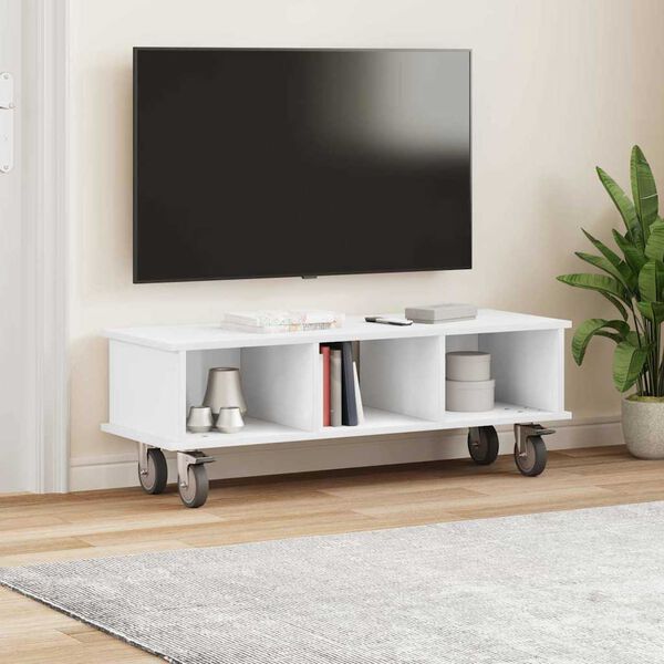 vidaXL TV &aacute;llv&aacute;ny Feh&eacute;r 100 x 35 x 35 cm Faanyag