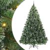 vidaXL Mű kar&aacute;csonyfa 300 LED-del &aacute;llv&aacute;nnyal Z&ouml;ld 240 cm PE &eacute;s PVC