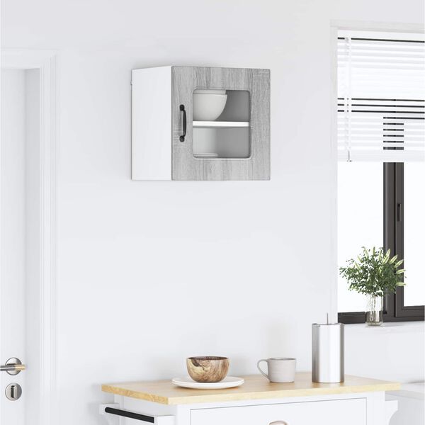 vidaXL Konyhaszekr&eacute;ny Kalmar Sz&uuml;rke Sonoma 40 x 31 x 40 cm Faanyag