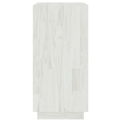 vidaXL fehér tömör fenyőfa könyvszekrény 40 x 35 x 71 cm