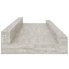 vidaXL 2 db betonsz&uuml;rke fali polc 40 x 9 x 3 cm