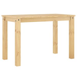 vidaXL PANAMA t&ouml;m&ouml;r fenyőfa eb&eacute;dlőasztal 112 x 60 x 75 cm