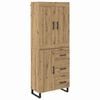 vidaXL Magasfi&uacute; 2 pcs Artisan t&ouml;lgy 69,5 x 34 x 180 cm Faanyag