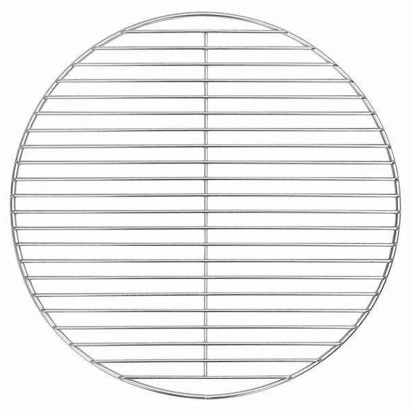 vidaXL Grillrács Ezüst 43 x 43 cm Rozsdamentes acél