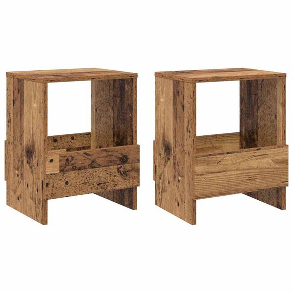 vidaXL Magazin &aacute;llv&aacute;ny 2 pcs &Ouml;reg fa 35 x 30 x 45 cm