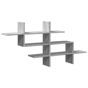 vidaXL sz&uuml;rke sonoma sz&iacute;nű szerelt fa fali polc 124,5 x 18 x 60,5 cm