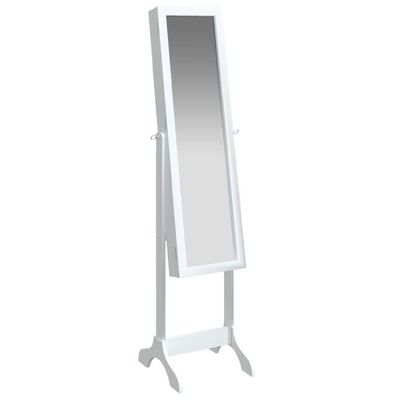 vidaXL fehér szabadon álló tükör 34 x 37 x 146 cm