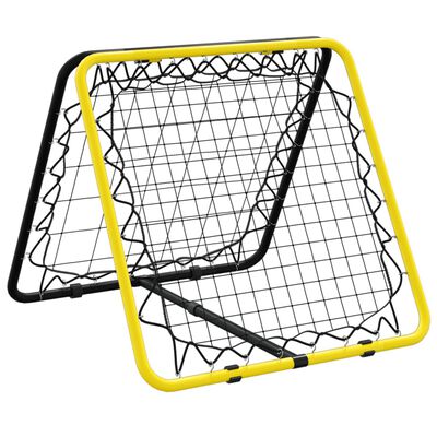 vidaXL sárga-fekete acél kétoldalasan állítható visszapattanó fociháló