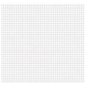 vidaXL krimpelt rozsdamentes ac&eacute;l kerti dr&oacute;tker&iacute;t&eacute;s 50x50cm 11x11x2mm