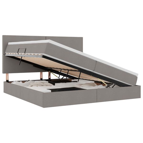 vidaXL &Aacute;gy t&aacute;rol&oacute;val &eacute;s LED l&aacute;mp&aacute;val T&oacute;psz&iacute;nű 200 x 200 cm Poli&eacute;szter