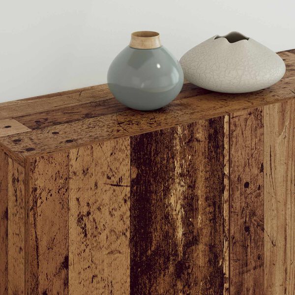 vidaXL TV faliszekr&eacute;ny Falra szerelhető 5 pcs &Ouml;reg fa Faanyag