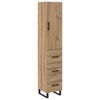 vidaXL Magasfi&uacute; fi&oacute;kkal Artisan t&ouml;lgy 34,5 x 34 x 180 cm Faanyag