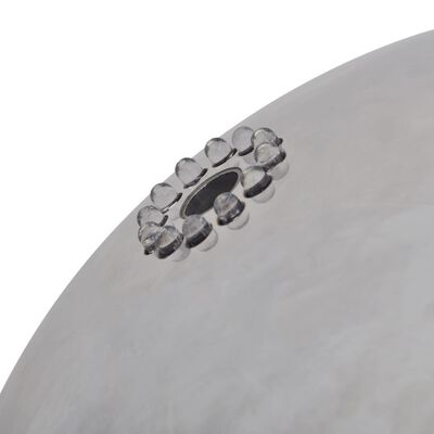 vidaXL 3 db kerti gömb alakú rozsdamentes acél szökőkút LED-fényekkel