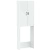 vidaXL WC Szekr&eacute;ny HAARLEM Feh&eacute;r 66 x 25,5 x 190 cm Szerelt Fa