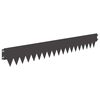 vidaXL Fűszeg&eacute;lyez&eacute;s 10 pcs Hossz Magass&aacute;g 103 x 15 cm Ac&eacute;l Fekete