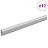vidaXL Szekr&eacute;ny r&uacute;d 12 db Ez&uuml;st 316 x 15 x 29 mm Alum&iacute;nium &ouml;tv&ouml;zet