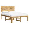 vidaXL Dupla &aacute;gykeret fejt&aacute;ml&aacute;val ROSTOCK Feh&eacute;r 135 x 190 cm
