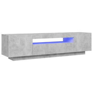 vidaXL betonsz&uuml;rke TV-szekr&eacute;ny LED-l&aacute;mp&aacute;kkal 160 x 35 x 40 cm