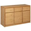 vidaXL SAUDA t&ouml;lgysz&iacute;nű t&ouml;m&ouml;r fenyőfa t&aacute;lal&oacute;szekr&eacute;ny 114x43x75,5 cm