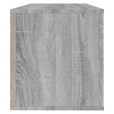 vidaXL szürke sonoma színű szerelt fa fali cipősszekrény 100x35x38 cm