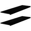 vidaXL ablakp&aacute;rk&aacute;nyok 2 db barna-fekete 140x40x2 cm t&ouml;m&ouml;r fa t&ouml;lgyfa