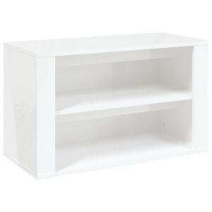 vidaXL magasf&eacute;nyű feh&eacute;r szerelt fa cipőtart&oacute; 75 x 35 x 45 cm