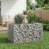 vidaXL Gabion emelt &aacute;gy Ez&uuml;st 100 x 60 x 55 cm Horganyzott ac&eacute;l