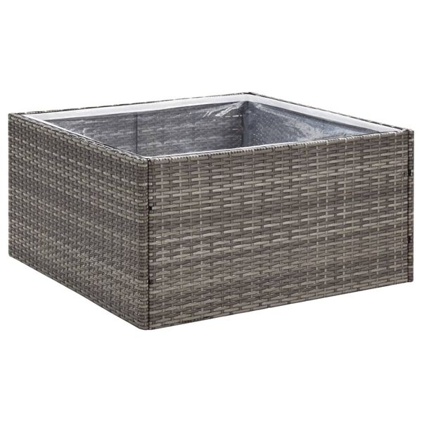 vidaXL sz&uuml;rke polyrattan kerti &uuml;ltetől&aacute;da 80 x 80 x 40 cm
