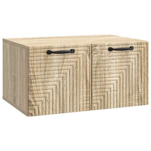 vidaXL Fali TV szekr&eacute;ny Sonoma T&ouml;lgy 59,5 x 41 x 30 cm Szerelt Fa