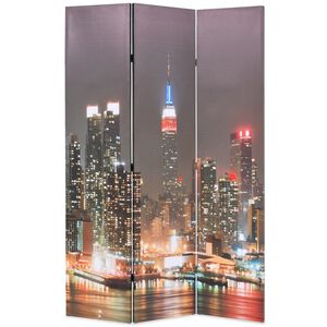 vidaXL éjszakai New York mintás paraván 120 x 170 cm