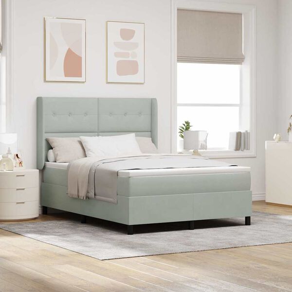 vidaXL Boxrug&oacute;s &aacute;gy fejt&aacute;ml&aacute;val Vil&aacute;gossz&uuml;rke 140 x 200 cm B&aacute;rsony