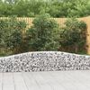 vidaXL 5 db &iacute;ves horganyzott vas gabion kos&aacute;r 400x30x40/60 cm