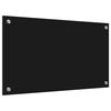 vidaXL Konyhai splashback Fekete 70 x 40 cm edzett &uuml;veg