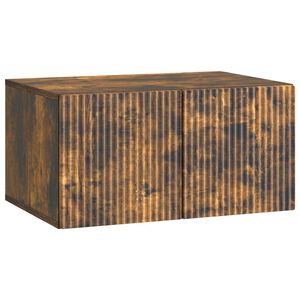 vidaXL Fali TV szekr&eacute;ny 59,5 x 41 x 30 cm F&uuml;st&ouml;s T&ouml;lgy Szerelt Fa