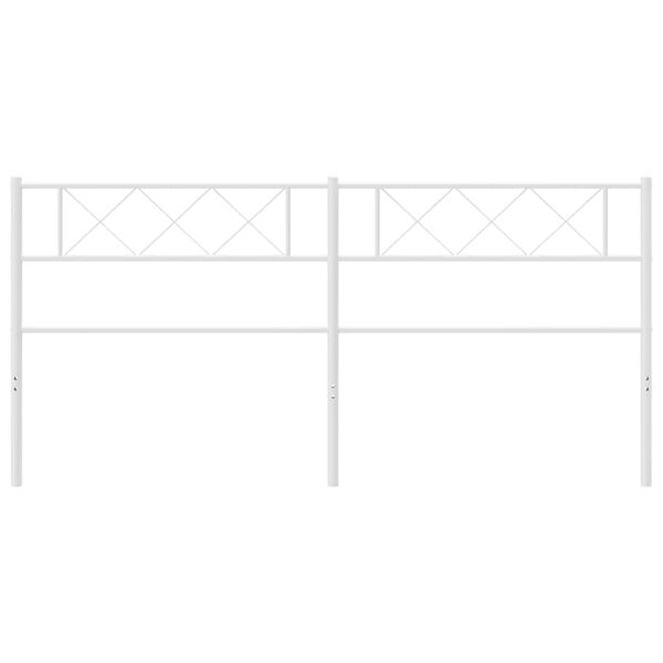 vidaXL feh&eacute;r f&eacute;m csere fejt&aacute;mla 193 cm