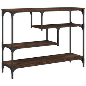 vidaXL barna t&ouml;lgysz&iacute;nű szerelt fa t&aacute;lal&oacute;asztal 100x30x75 cm