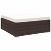 vidaXL 1 db barna polyrattan modul&aacute;ris l&aacute;btart&oacute; p&aacute;rn&aacute;val