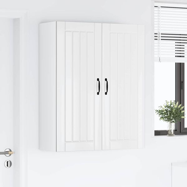 vidaXL Konyhaszekr&eacute;ny Lucca Magasf&eacute;nyű Feh&eacute;r 80 x 31 x 100 cm