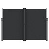 vidaXL fekete behúzható oldalsó napellenző 180 x 600 cm