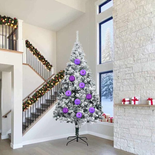 vidaXL Kar&aacute;csonyi g&ouml;mb szett XXL 4 pcs Lila Műanyag