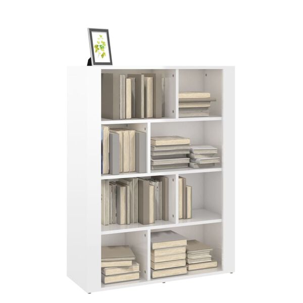 vidaXL magasf&eacute;nyű feh&eacute;r szerelt fa t&aacute;lal&oacute;szekr&eacute;ny 80x30x106 cm