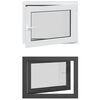 vidaXL D&ouml;nthető &eacute;s forgathat&oacute; pinceablak RISOR 80 x 60 cm PVC &eacute;s &Uuml;veg
