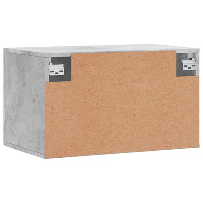 vidaXL betonszürke szerelt fa faliszekrény 60 x 36,5 x 35 cm