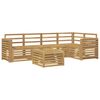 vidaXL K&uuml;lt&eacute;ri kanap&eacute; szett 6 pcs Feh&eacute;r 59 x 59 x 37 cm T&ouml;m&ouml;r Ak&aacute;cfa
