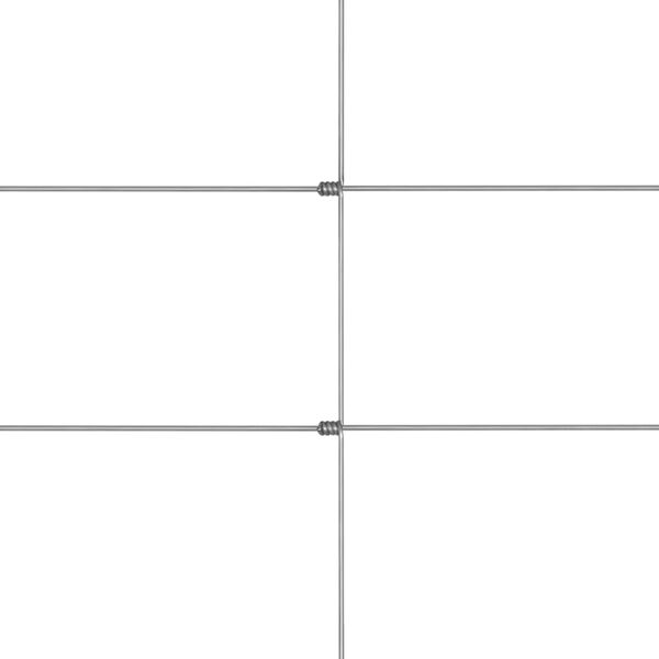 vidaXL ez&uuml;st horganyzott ac&eacute;l kerti ker&iacute;t&eacute;s 50 m 150 cm