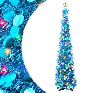 vidaXL Pop-up LED-es kar&aacute;csonyfa cs&uacute;csd&iacute;sszel 120 cm 50 LED PET K&eacute;k