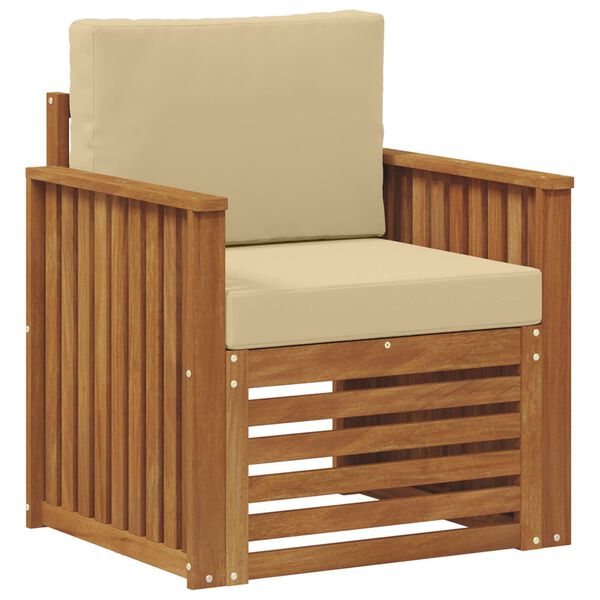 vidaXL K&uuml;lt&eacute;ri kanap&eacute; szett p&aacute;rn&aacute;val Term&eacute;szetes 71 x 63 x 73 cm